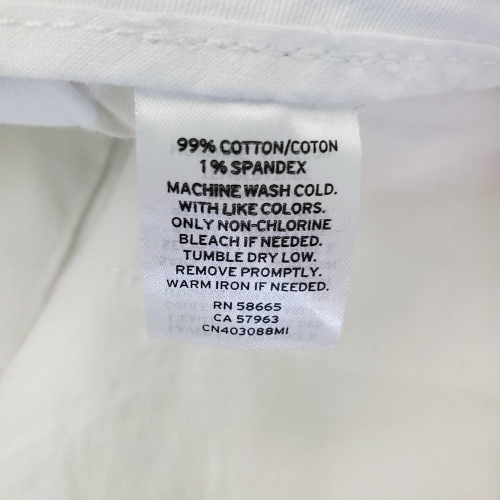 Caslon Stretch Cotton Chino Pants Size 12 - Picture 10 of 11